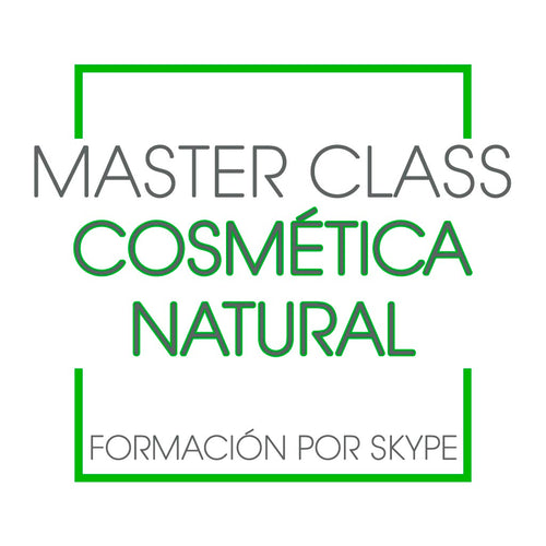 Master Class por Skype Cosmética Natural