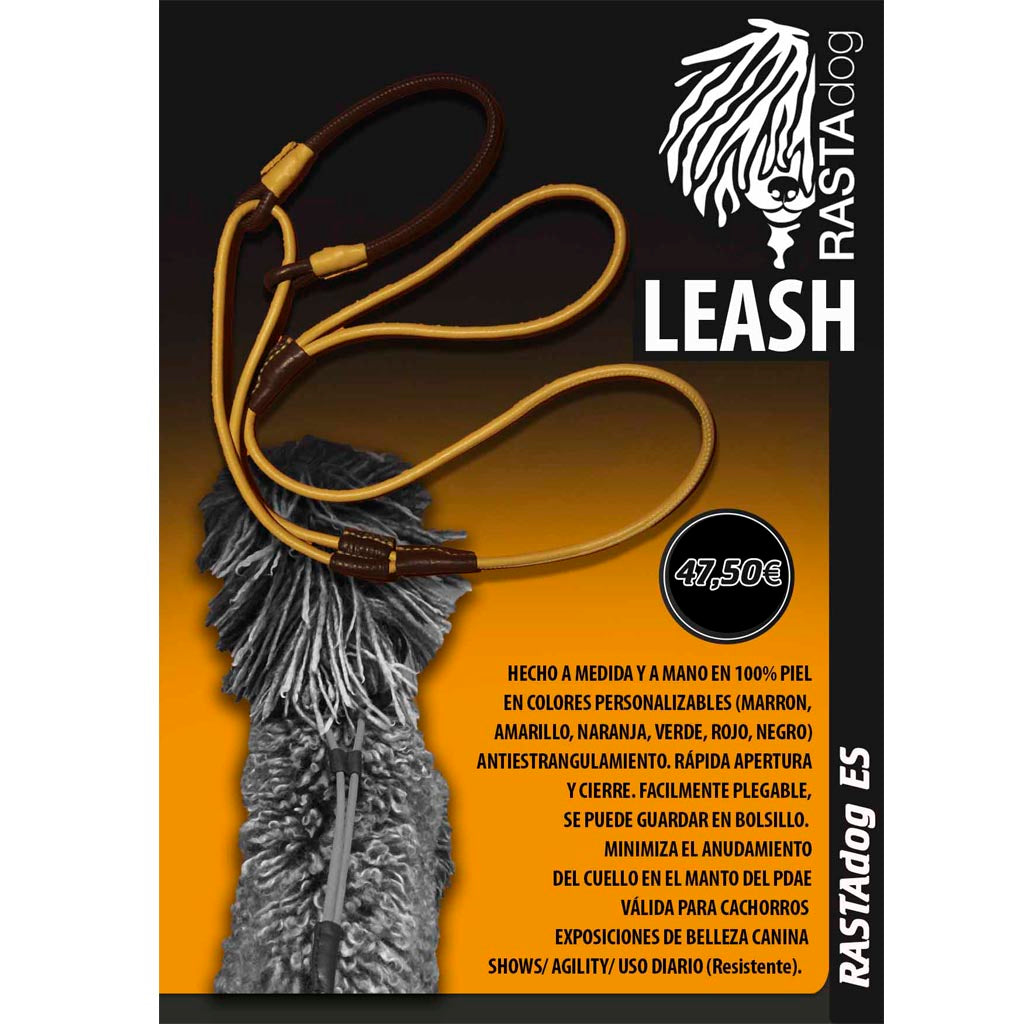 RASTAdog Leash - Корреа Медида у Personalizada (Хеча мано)